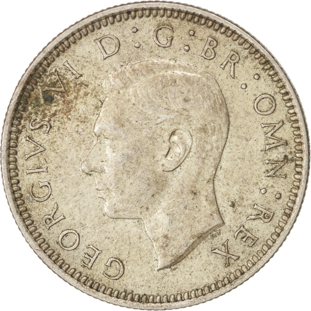 Monnaie, Grande-Bretagne, George VI, 6 Pence, 1939, TTB+, Argent, KM:852
