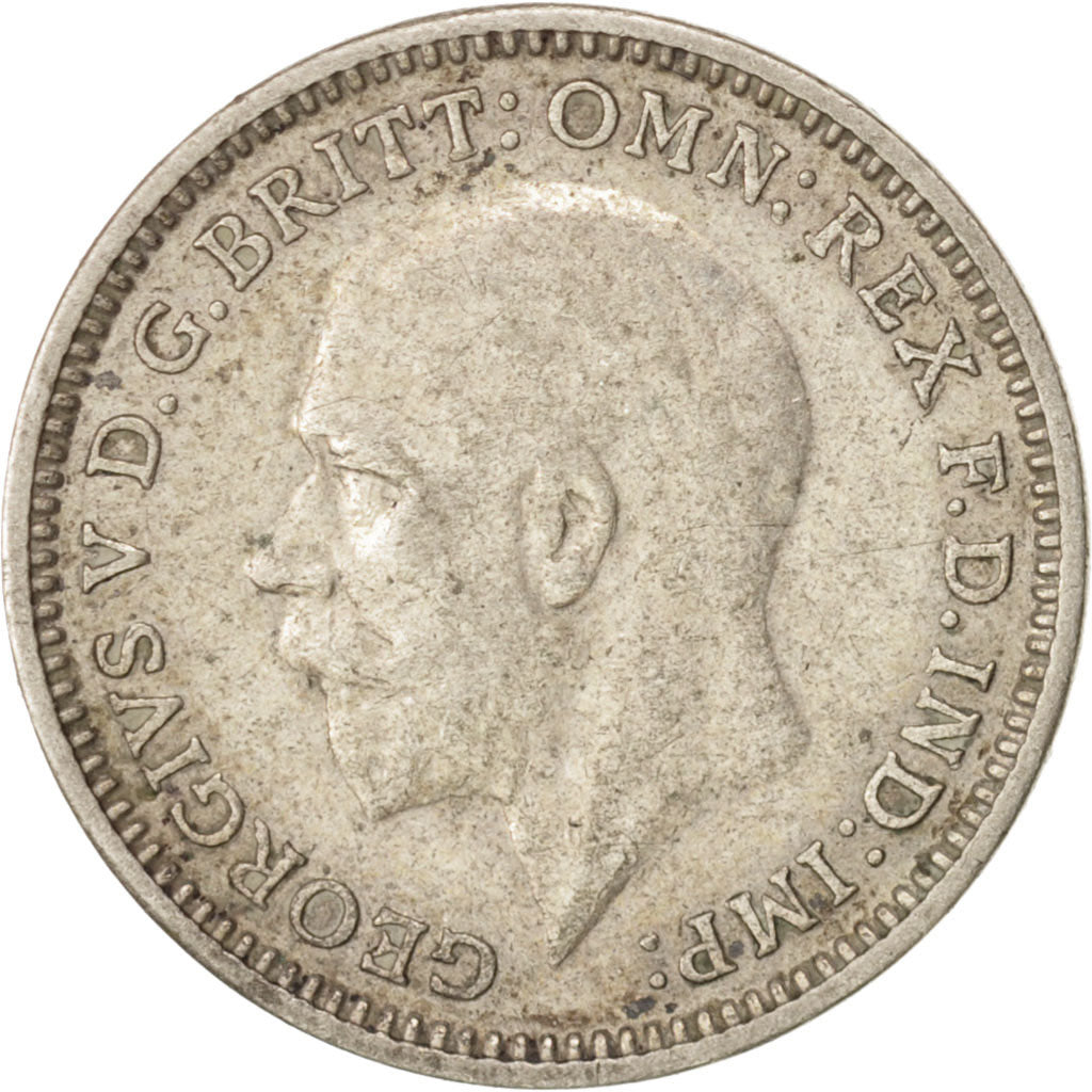 Moneta, Gran Bretagna, George V, 3 Pence, 1930, BB+, Argento, KM:831