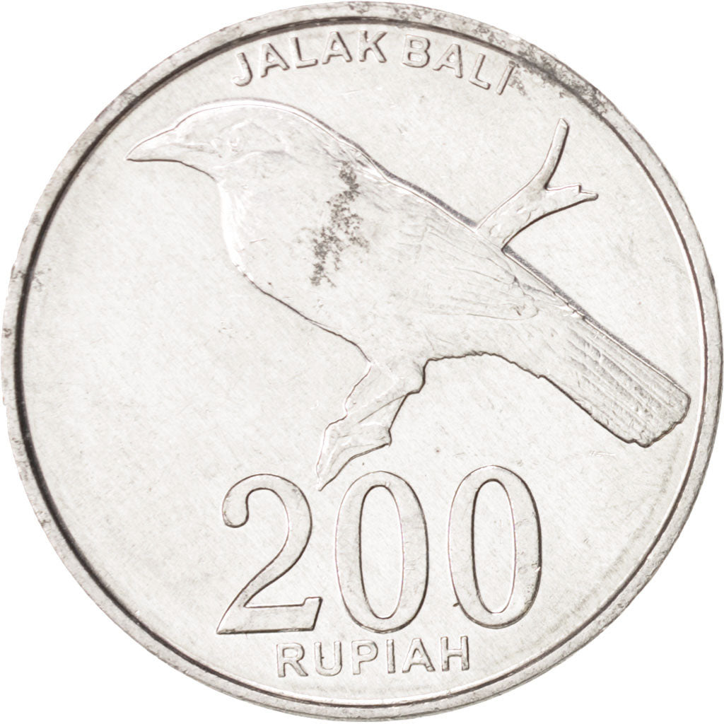 Coin, Indonesia, 200 Rupiah, 2003, Perum Peruri, MS(60-62), Aluminum, KM:66