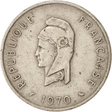 FRENCH AFARS & ISSAS, 50 Francs, 1970, Paris, EF(40-45), Copper-nickel, KM:18