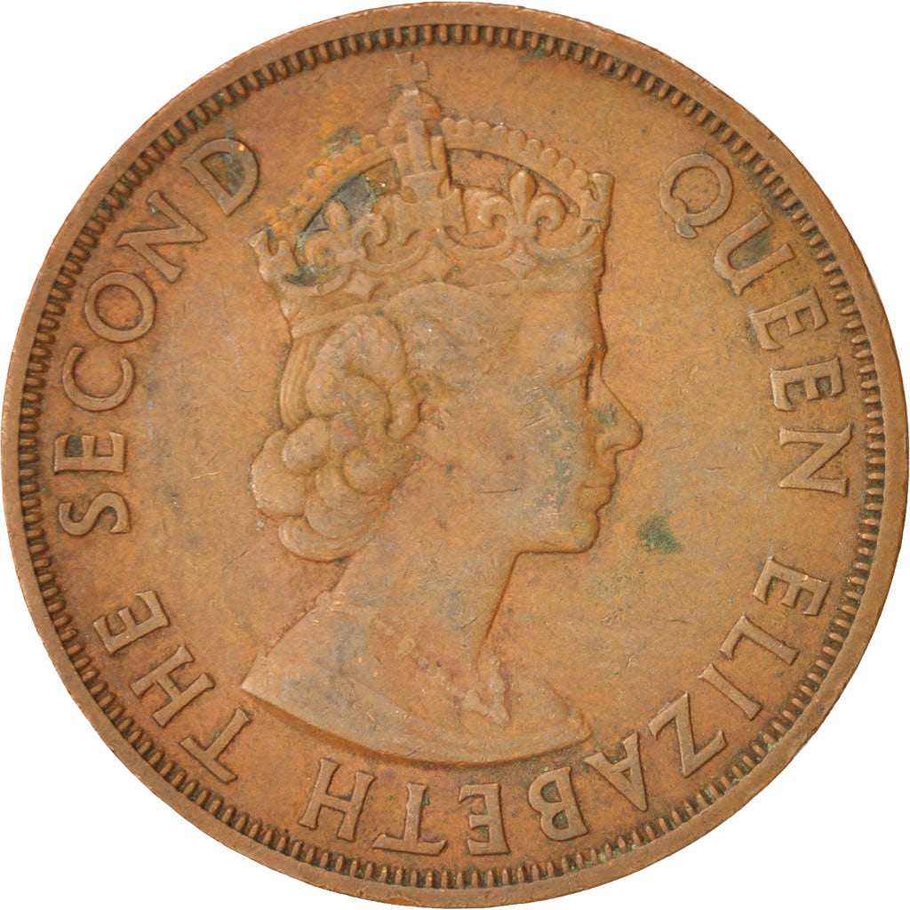 Coin, East Caribbean States, Elizabeth II, 2 Cents, 1965, VF(30-35), Bronze