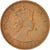 Moneta, Stati dei Caraibi Orientali, Elizabeth II, 2 Cents, 1965, MB+, Bronzo