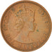 Moneta, Stati dei Caraibi Orientali, Elizabeth II, 2 Cents, 1965, MB+, Bronzo