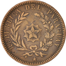 Paraguay, 2 Centesimos, 1870, VF(20-25), Copper, KM:3