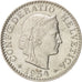 Coin, Switzerland, 20 Rappen, 1954, Bern, MS(60-62), Copper-nickel, KM:29a