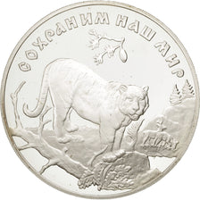 Coin, Russia, 3 Roubles, 1996, Leningrad, MS(65-70), Silver, KM:535