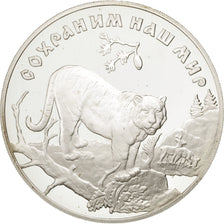 Moneta, Russia, 3 Roubles, 1996, Leningrad, FDC, Argento, KM:535