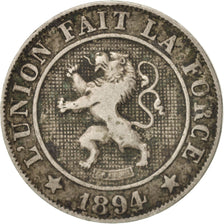 Coin, Belgium, Leopold II, 10 Centimes, 1894, EF(40-45), Copper-nickel, KM:42