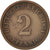 Coin, GERMANY - EMPIRE, Wilhelm I, 2 Pfennig, 1874, Frankfurt, EF(40-45)