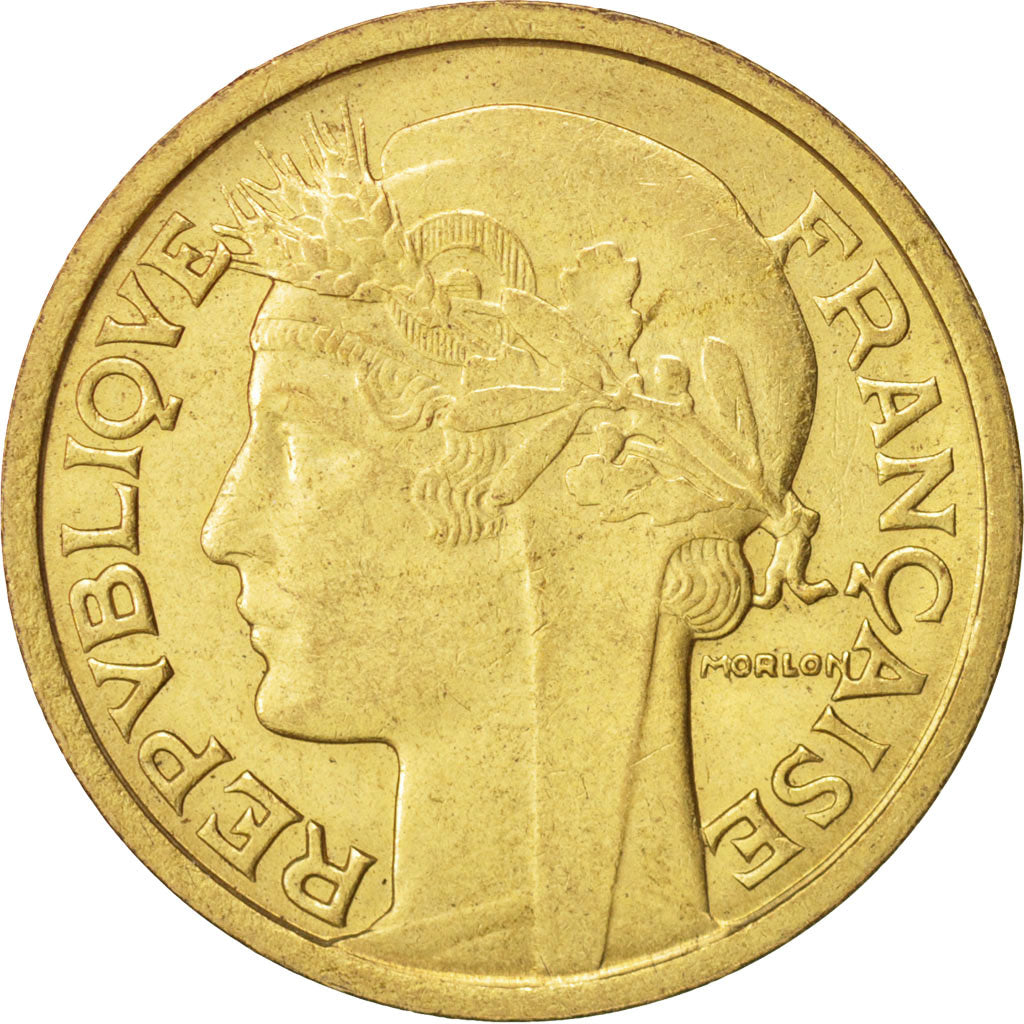 Coin, France, Morlon, 2 Francs, 1941, AU(55-58), Aluminum-Bronze, KM:886