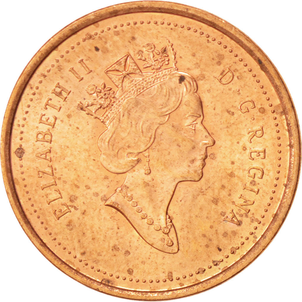 Canada, Elizabeth II, Cent, 1997, Royal Canadian Mint, Ottawa, MS(63), Copper
