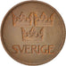 Munten, Zweden, Gustaf VI, 5 Öre, 1972, ZF+, Bronze, KM:845