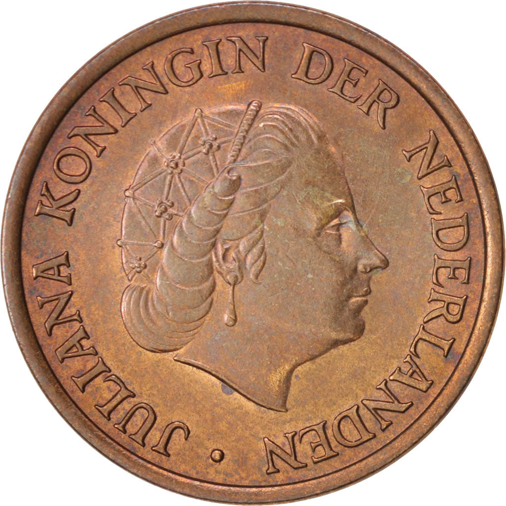 Coin, Netherlands, Juliana, 5 Cents, 1980, MS(60-62), Bronze, KM:181