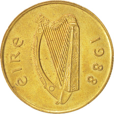 Moneda, REPÚBLICA DE IRLANDA, 20 Pence, 1988, EBC+, Níquel - bronce, KM:25