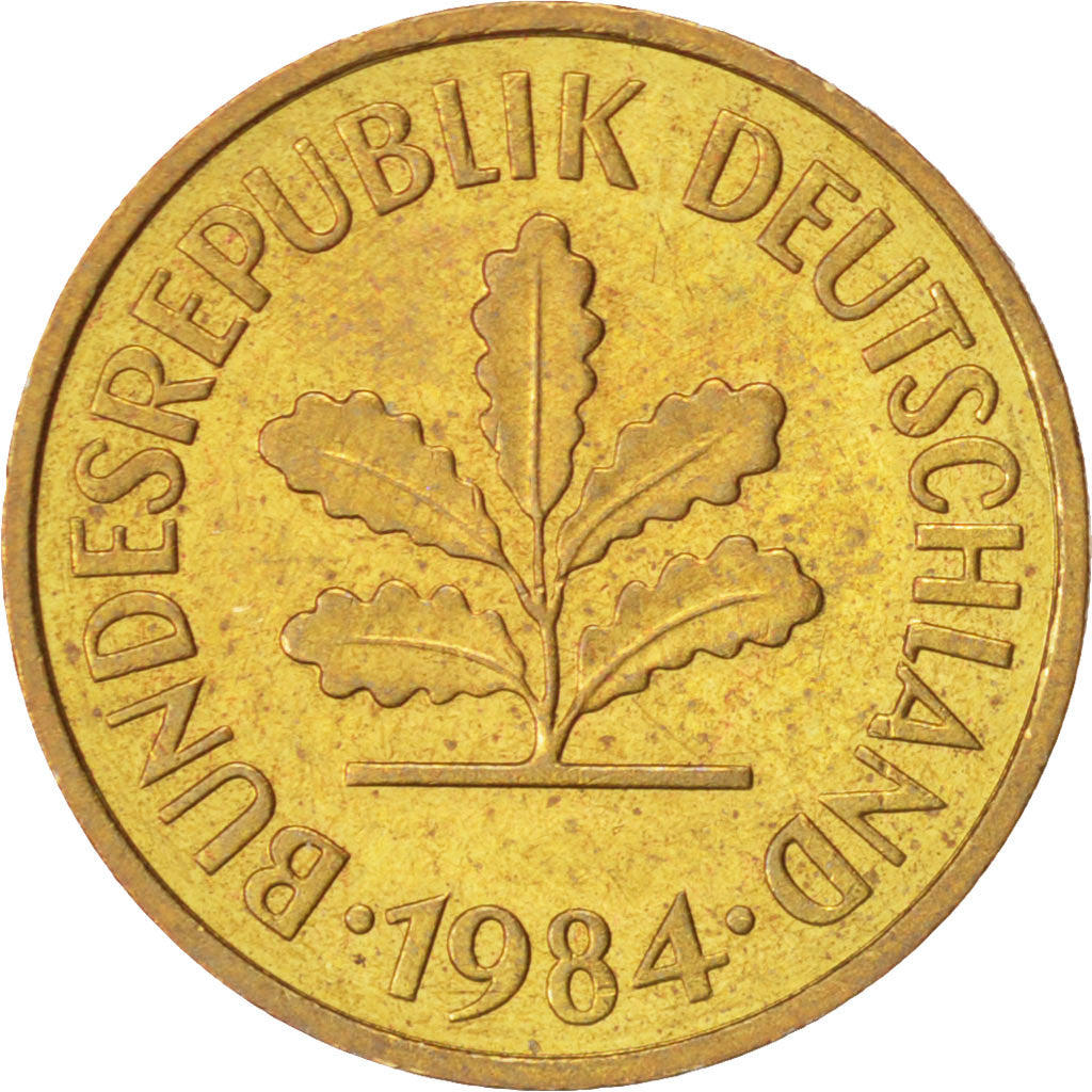 Monnaie, République fédérale allemande, 5 Pfennig, 1984, Hambourg, SUP+