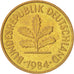 Moneta, Niemcy - RFN, 5 Pfennig, 1984, Hambourg, MS(60-62), Mosiądz powlekany