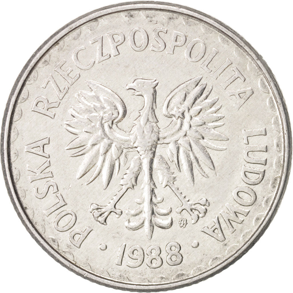 Münze, Polen, Zloty, 1988, Warsaw, VZ, Aluminium, KM:49.2