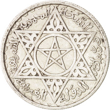 Morocco, Mohammed V, 100 Francs, 1953, Paris, AU(50-53), Silver, KM:52