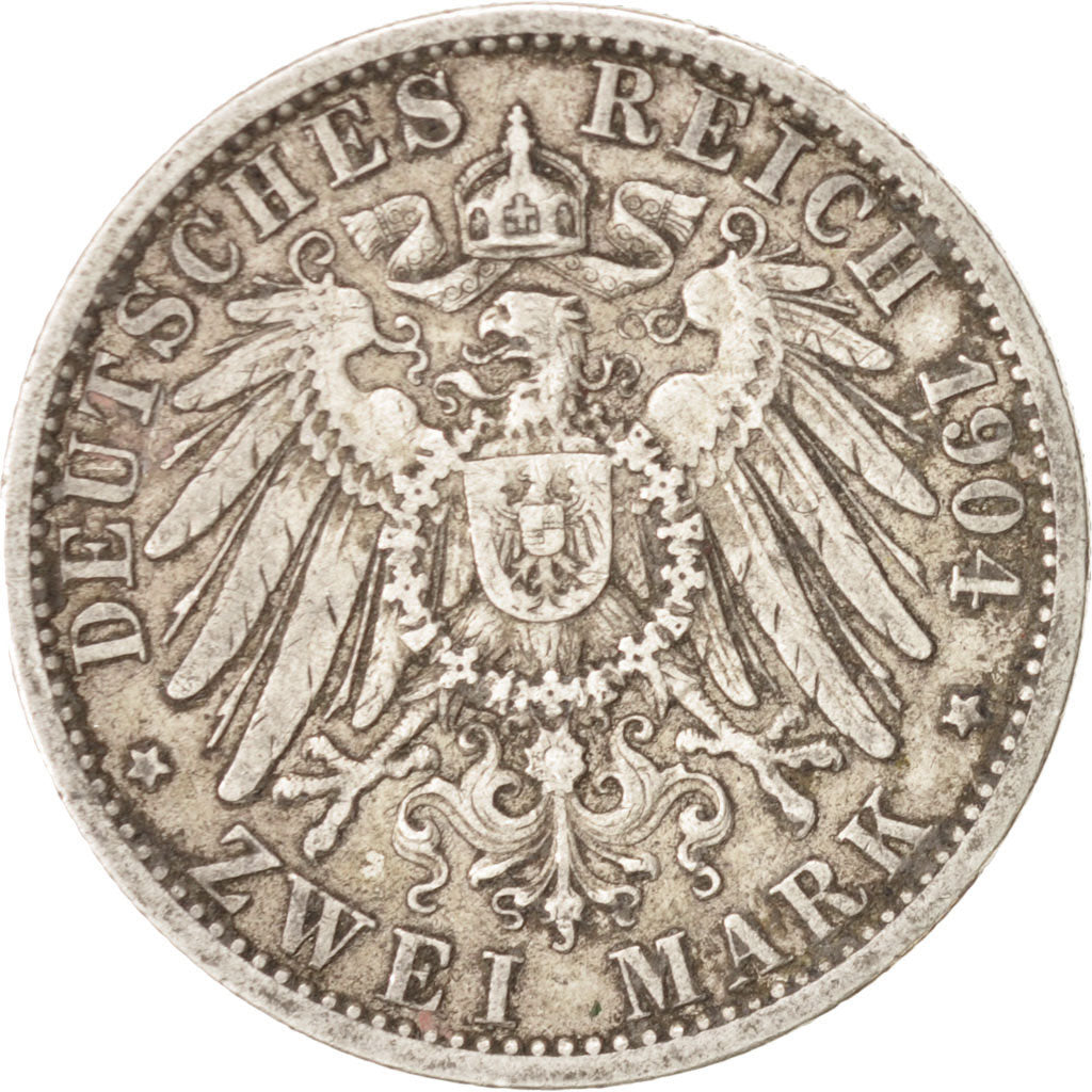 Monnaie, Etats allemands, PRUSSIA, Wilhelm II, 2 Mark, 1904, Berlin, TTB