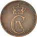 Moneda, Dinamarca, Christian IX, 5 Öre, 1884, MBC, Bronce, KM:794.1