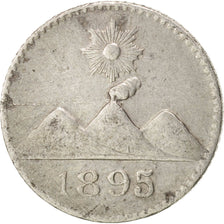 Guatemala, 1/4 Réal, 1895, Nueva Guatemala, VF(30-35), Silver, KM:162