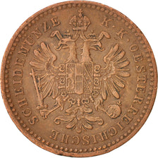 Austria, Franz Joseph I, Kreuzer, 1859, AU(50-53), Copper, KM:2186