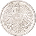 Moneda, Austria, 2 Groschen, 1968, MBC+, Aluminio, KM:2876