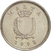 Coin, Malta, 2 Cents, 1998, AU(55-58), Copper-nickel, KM:94