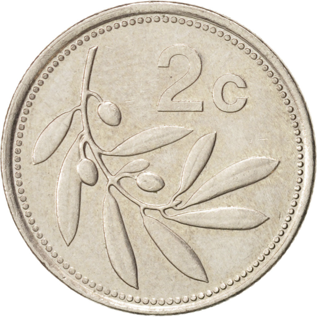 Coin, Malta, 2 Cents, 1998, AU(55-58), Copper-nickel, KM:94