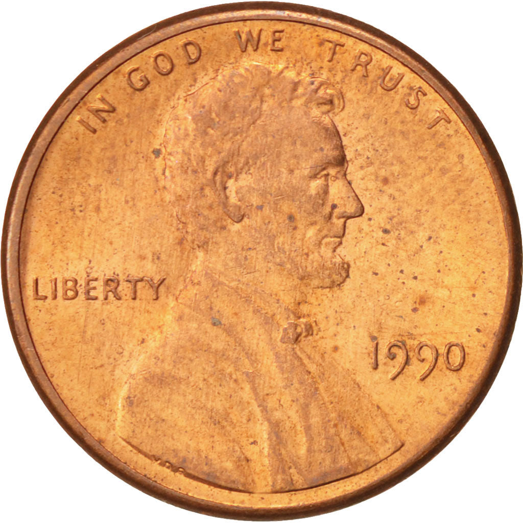 Münze, Vereinigte Staaten, Lincoln Cent, Cent, 1990, U.S. Mint, Philadelphia
