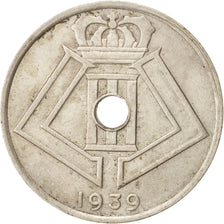 Coin, Belgium, 25 Centimes, 1939, AU(50-53), Nickel-brass, KM:114.1