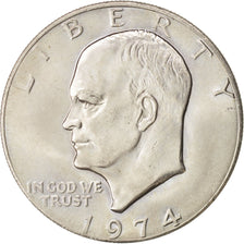 United States, Eisenhower Dollar, Dollar, 1974, U.S. Mint, Philadelphia, MS(63)