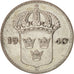 Sweden, Gustaf V, 10 Öre, 1940, AU(50-53), Silver, KM:780