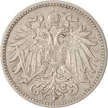 Austria, Franz Joseph I, 10 Heller, 1907, BB+, Nichel, KM:2802