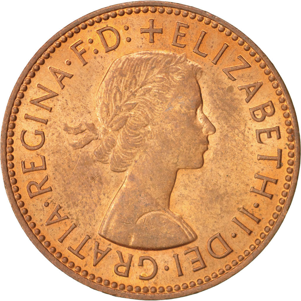 Monnaie, Grande-Bretagne, Elizabeth II, 1/2 Penny, 1967, SPL, Bronze, KM:896