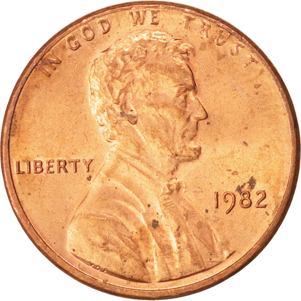 United States, Lincoln Cent, Cent, 1982, U.S. Mint, Philadelphia, AU(55-58)
