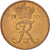 Moneda, Dinamarca, Frederik IX, 5 Öre, 1970, Copenhagen, MBC+, Bronce, KM:848.1
