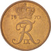 Monnaie, Danemark, Frederik IX, 5 Öre, 1970, Copenhagen, TTB+, Bronze, KM:848.1