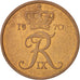 Moneta, Danimarca, Frederik IX, 5 Öre, 1970, Copenhagen, BB+, Bronzo, KM:848.1