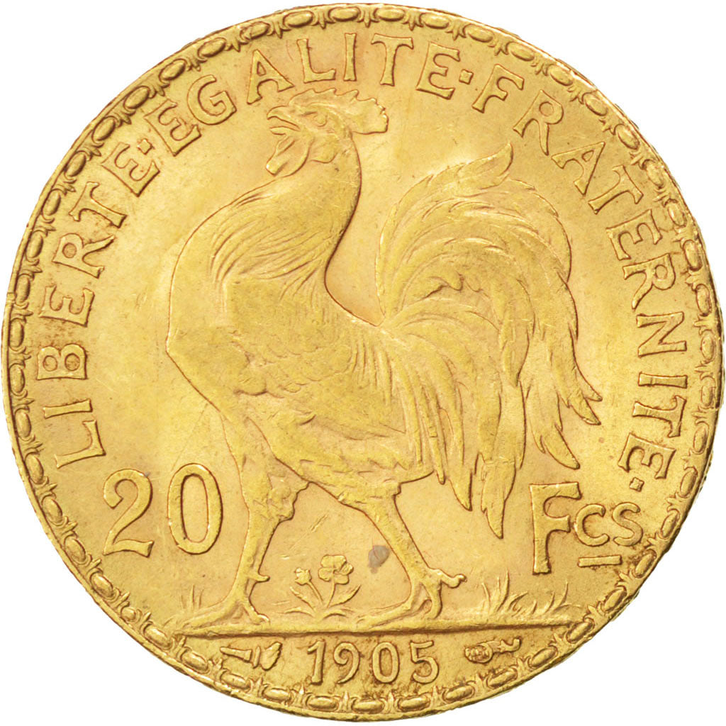 FRANCE, Marianne, 20 Francs, 1905, KM #847, MS(60-62), Gold, Gadoury #1064, 6.45