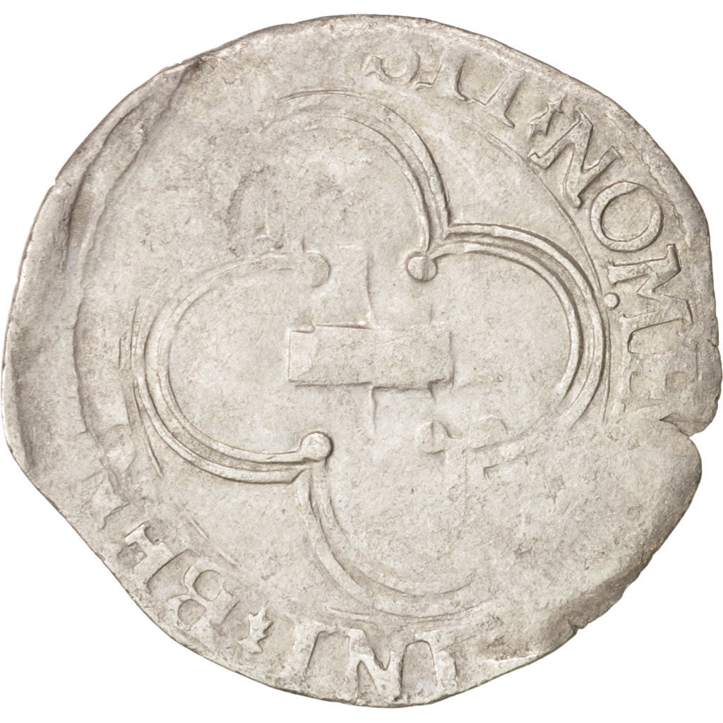 France, François Ier, Douzain, Nantes, TB, Billon