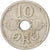 Moneda, Dinamarca, Christian X, 10 Öre, 1929, Copenhagen, MBC, Cobre - níquel