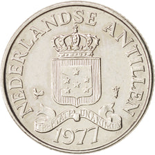 Monnaie, Netherlands Antilles, Beatrix, 25 Cents, 1977, TTB+, Nickel, KM:11