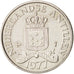 Moneda, Antillas holandesas, Beatrix, 25 Cents, 1977, MBC+, Níquel, KM:11