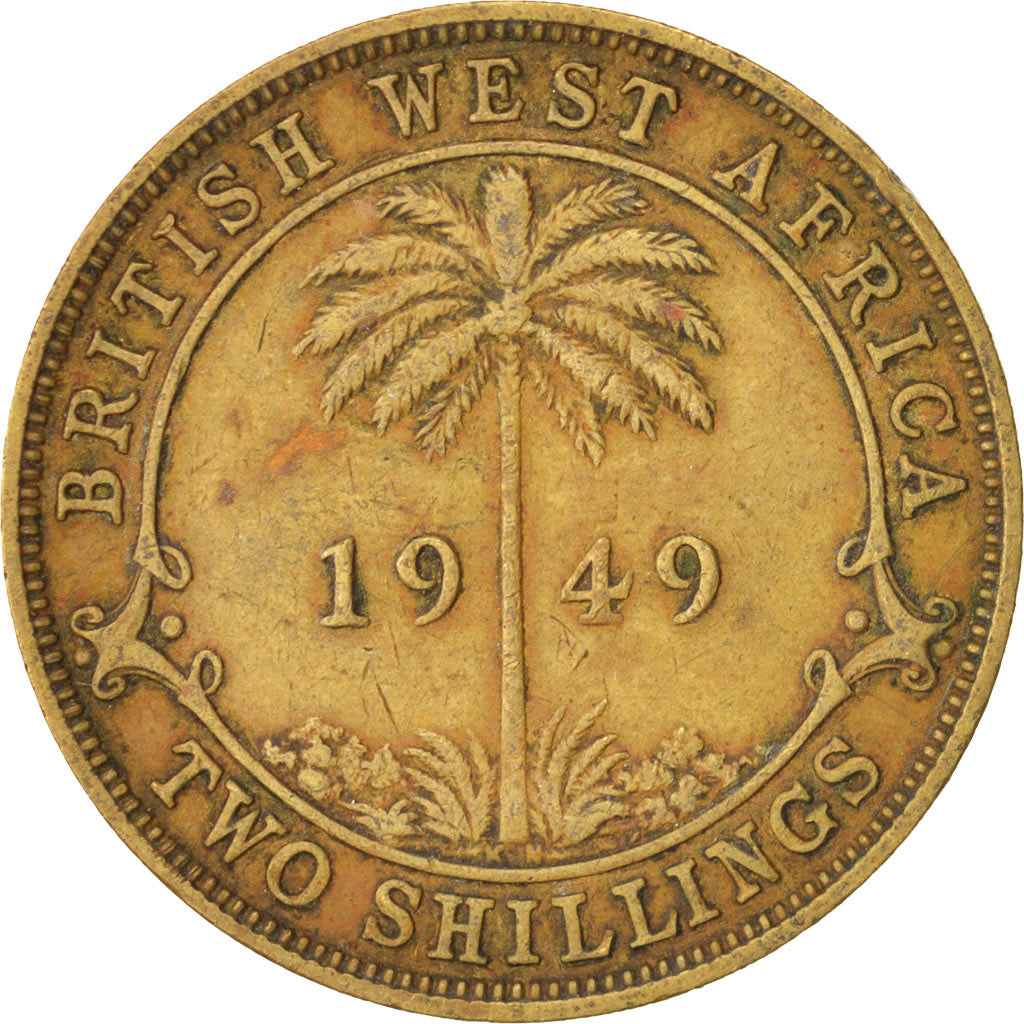 AFRICA OCCIDENTALE BRITANNICA, George VI, 2 Shillings, 1949, BB