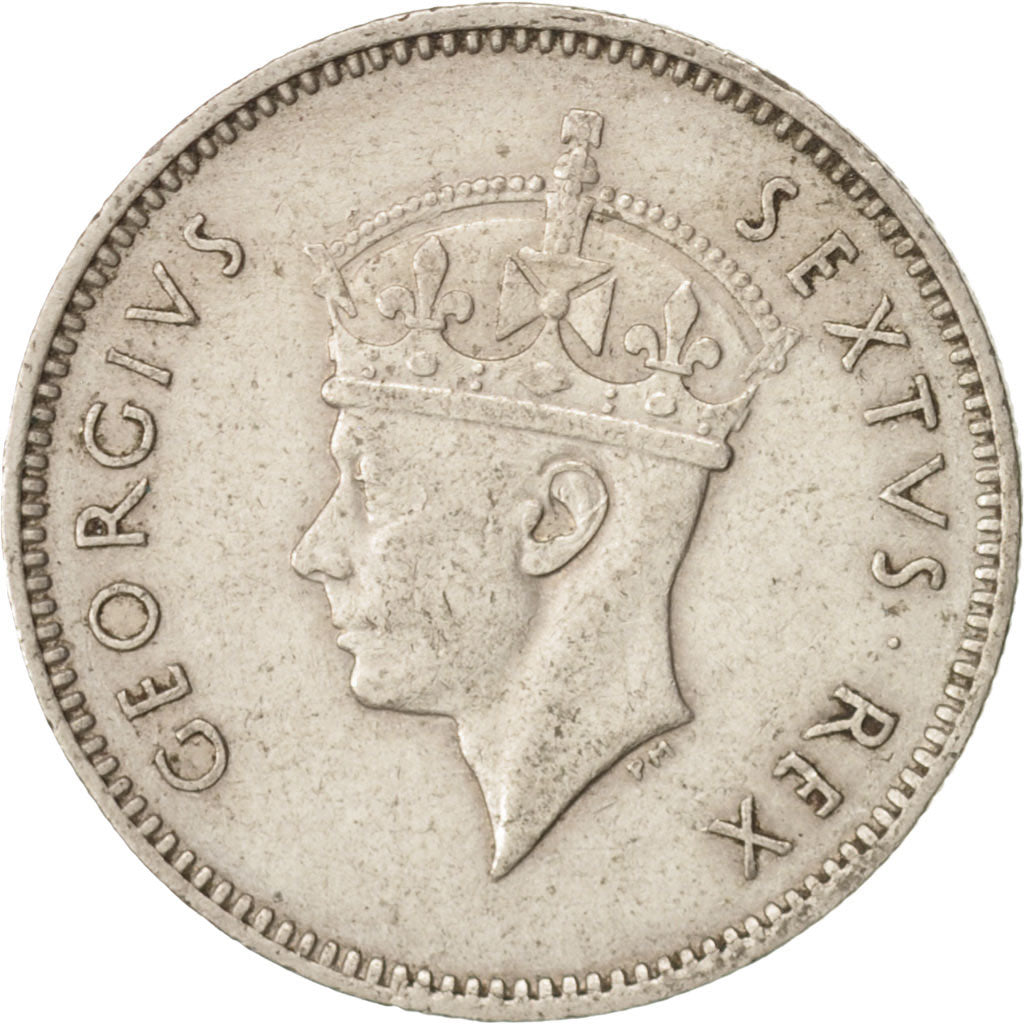 Coin, EAST AFRICA, George VI, 50 Cents, 1948, AU(50-53), Copper-nickel, KM:30