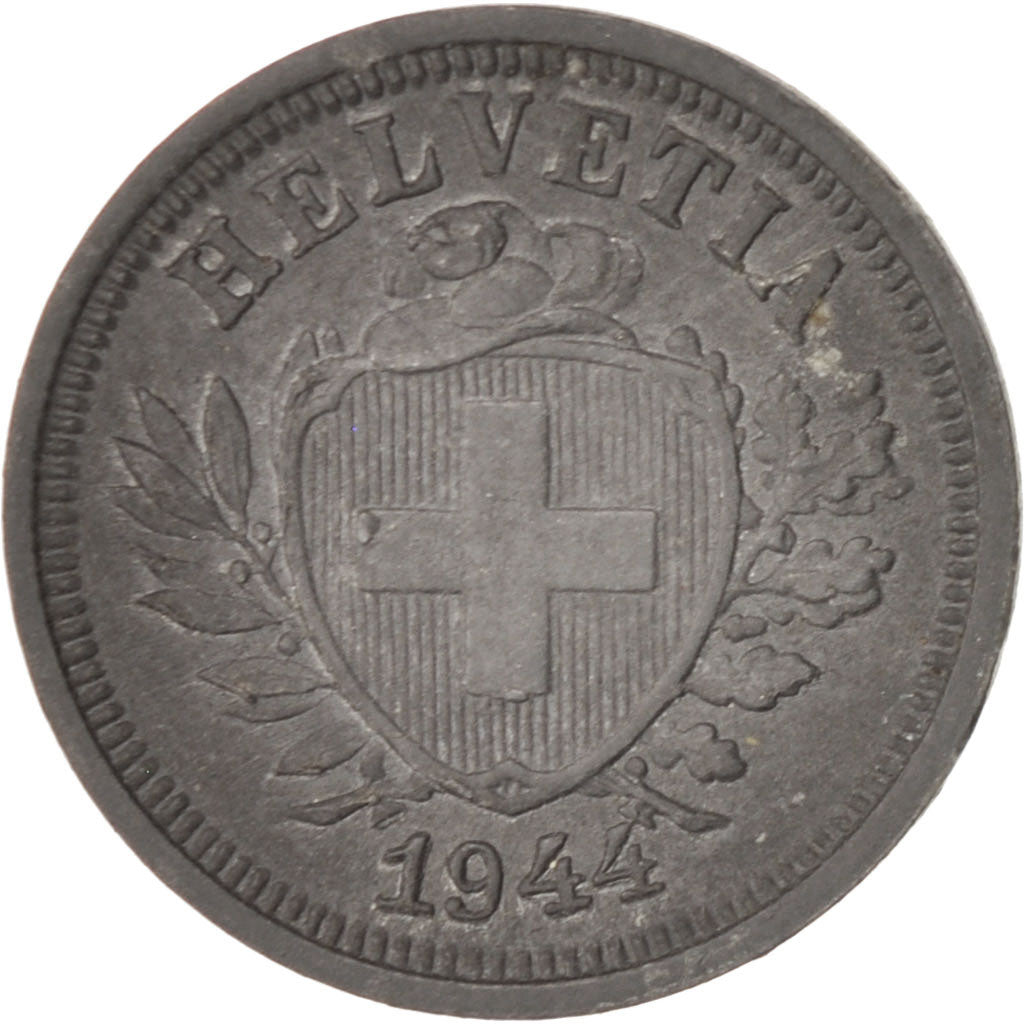 Monnaie, Suisse, Rappen, 1944, Bern, TTB+, Zinc, KM:3a