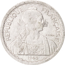 Coin, FRENCH INDO-CHINA, 10 Cents, 1945, Paris, AU(55-58), Aluminum, KM:28.1