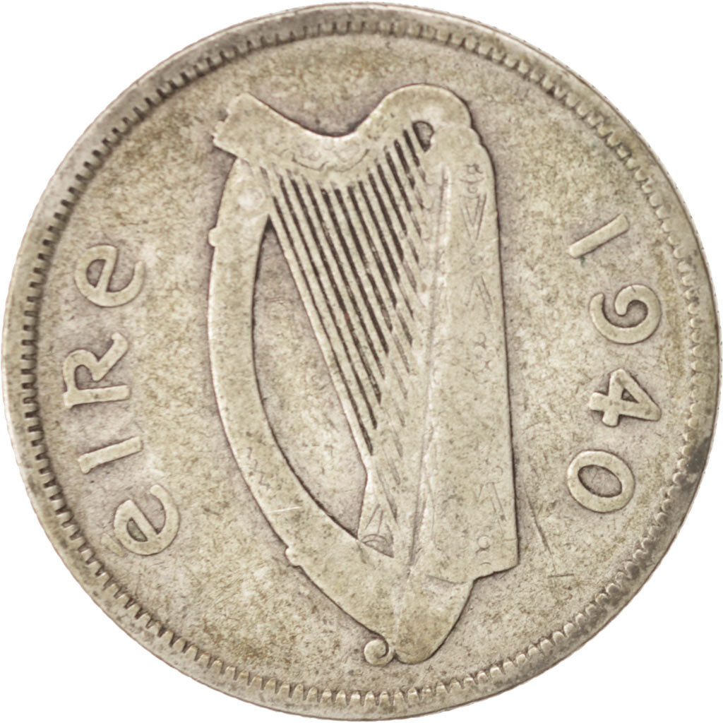 Coin, IRELAND REPUBLIC, Florin, 1940, VF(20-25), Silver, KM:15
