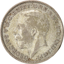 Moneda, Gran Bretaña, George V, 3 Pence, 1925, MBC+, Plata, KM:813a
